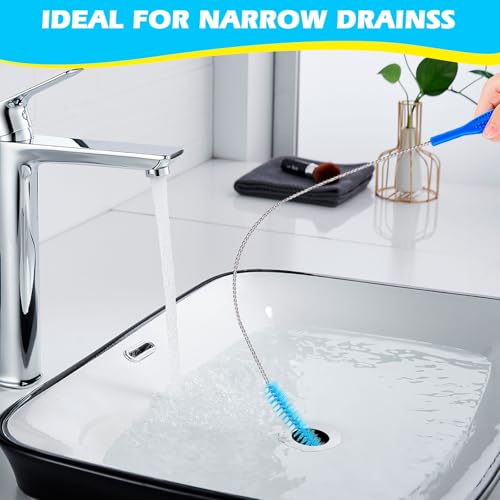 Dryer Vent Cleaner Brush, Lint Remover&Drain Snake for Trap Filter Cleaning | Flexible Long Cleaning Brush for Dryer Vent Lint Removal, Drain Snake Unclogger and Trap Filter Deep Cleaner Kit