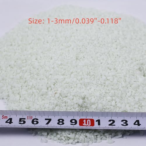 Glow in the Dark Gravel Stones,Aquarium Gravel,Aquarium Sand,Decorative Glow Gravel Rocks for Fairy Garden Fish Tank Succulents Pot Vase Filler Decor, 1 Pound (Sky Blue, 1-3mm) - color: Sky Blue, size: 1-3mm