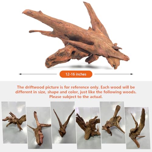 Driftwood for Aquarium Drift Wood for Fishtank: Aquarium Driftwood Freshwater Reptile Wood Reptile Log Snake Climbing Accessories Terrarium Decor for Leopard Gecko Small Snake Fish Tank