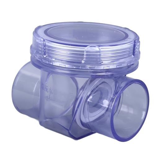 Inline One Way Non Return Valve, 5cm / 2 PVC Inline Check Valve Backwater Non Return Valve for Toilet