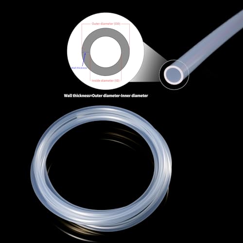 Silicone Tubes,9.84Ft 9/32" ID×23/64" OD (7mm×9mm) Clear Food Grade Silicone tubing,For Food Grade Soft Milk Beer Drink,Home Brewing Wine making, Engine,Fish Tank Air Pump - color: Clear, size: 7mm×9mm