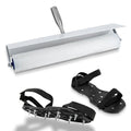 Self-Levelling Cement Tool Kit,Spiked Screeding Compound Roller,Floor Construction Roller Spiked Shoes,500mm Self Leveling Cement Tools Epoxy Flooring Spike Roller