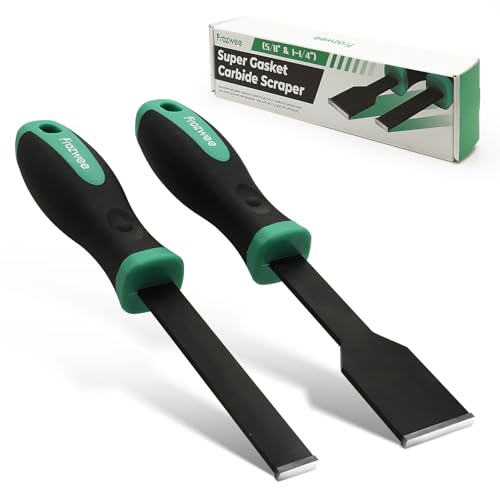 2PCS Carbide Scraper Set(1-1/4 inch & 5/8 inch),Super Gasket Scraper with Durable Tungsten Tip for Remove Gaskets, Carbon and More from Varied Surfaces - size: 1x5/8" +1x1-1/4"