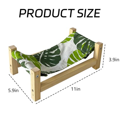 Tfwadmx Bearded Dragon Bed Wood Reptile Lizard Lounger Sleeping Hammock Tank Habitat Accessories for Leopard Gecko or Other Small Animal - style: Style E
