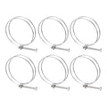uxcell 6Pcs Double Wire Hose Clamp, 98-105mm Adjustable Stainless Steel Wire Hose Clips with M8 Bolt for Dust Collection Hose, Pump Hose Pipe - size: 98-105mm