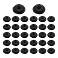 32PCS 28mm Dia Black Aquarium Suction Cup Clips, Soft Rubber Fish Tank Attachments for Pump Lines, Overhead Tube Organization and Aeration Setup - size: 32PCS 28mm