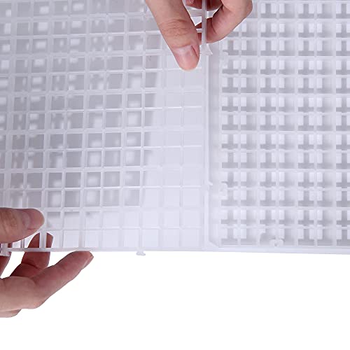 Aquarium Fish Tank Bottom Isolation, Grid Divider Tray Egg 4 Pcs (L 4pcs) - size: L 4pcs