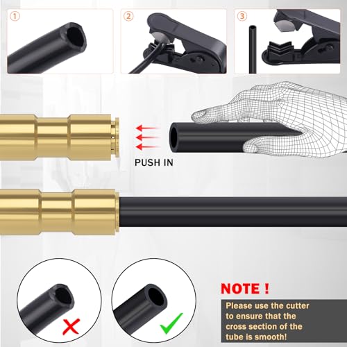 CheeMuii 1/2 Brass DOT Air Line Fitting 3 PCS Straight Union Quick Connect Fittings 1/2 Air Hose DOT Air Fittings for Semi Truck Trailers Industry Air System - size: 1/2IN-3PCS