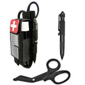 Upgrade 1000D Laser Cut Molle Tourniquet Holder, Heavy Duty Tactical Molle Tourniquet Pouch Holder - color: SET-BLACK