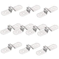 AKIHISA 10 Pcs 2 Hole U Tube Strap Clamp 304 Stainless Steel Rigid Pipe Strap Clamp ID 1/5Inch(5mm) - size: 1/5 Inch, style: 10Pcs