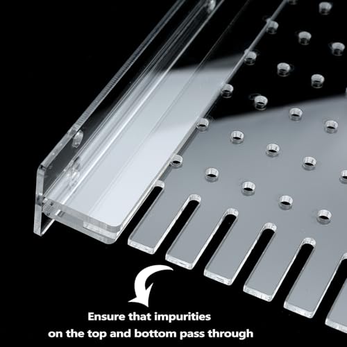 Aquarium Divider Clear 10/15/20 Gallon Fish Tank Divider with Suction Cups (15/20 Gallon) - size: 15/20 Gallon