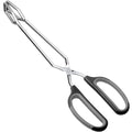 HINMAY Scissor Tongs with Comfort-Grip Handle 12-Inch Cooking Tongs (Black Handle) - size: 12"