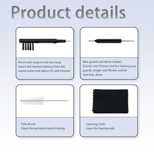 GN Wax Guards PN 20439700 Filters for Resound/phonak/Unitron/Resound/Beltone/Widex Heaing Aids with Cleaning Brush Tools Kit and Carry Case-3packs