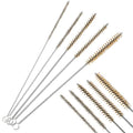 5 PCS Tube Cleaning Brush, 12" Brass Pipe Brushes for Cleaning, Wire Tube Brushes for Pipe Cleaner, Deep Bottles, Auto Parts, Engine Parts, 6mm/8mm/10mm/12mm/15mm
