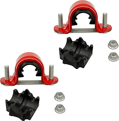Suspension Dudes 4 PC Front Stabilizer Sway Bar CODE RED EXTREME OEM Bracket/Bushing Kit FITS F-150 2015-2020, Expedition 2007-2024, Navigator 2007-2024, Lobo 2015-2020, K201486 Bushings Made In USA - size: 2015-2020 / 36 MM Bar