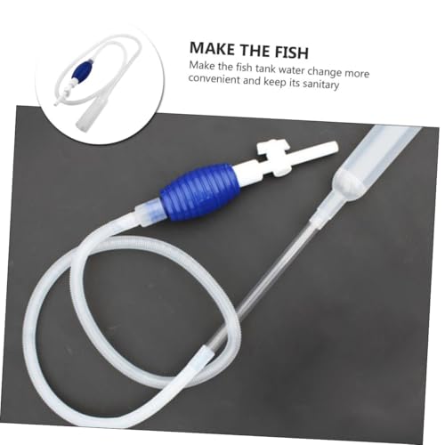 Beaupretty Manual Fish Tank Water Changer and Gravel Vacuum Pump, Medium Size Aquarium Siphon Tool for Fish Tank Cleaning and Pond Sand Washing