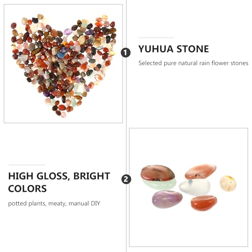 Pack Polished River Rocks Gravel for Aquarium Succulents Bonsai Planters Outdoor Landscaping Decorative Natural Pebbles for Walkways Fountains and Crafts