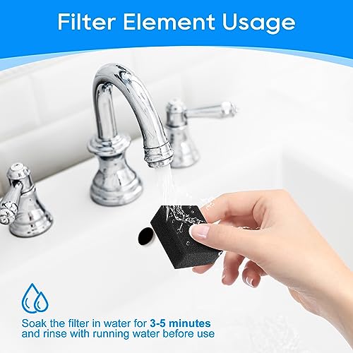 8 Packs Pre-Filter Sponges, Water Pump Filter for WF20/CF20 68oz/2L Cat Water Fountain Wireless Pump Sponges