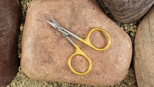 Kingfisher Fly Tying Arrow Scissor, 3.5 Inch, Straight - color: Yellow