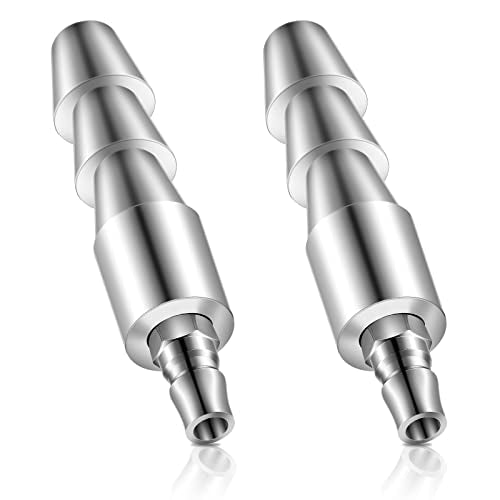 2 Pcs Vac U Lock Adapter Quick Air Connector Quick Connector Device (Silver) - color: Silver