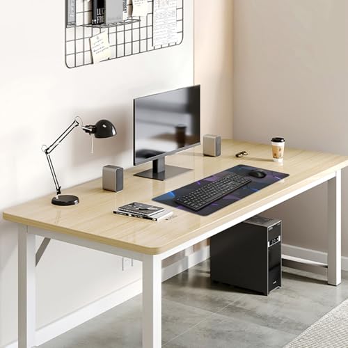 Cool Polygons Desk Pad Mouse Pad,Large XL Technology Mouse Mat with Stitched Edges,Non-Slip Rubber Base Mousepad for Office PC Keyboard Laptop and Home Work Desk Mat(27.5X11.8 in) - color: Cool polygons