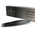 Zizzili Basics Mini Slant Tweezers - Best Tweezers for Eyebrow, Facial Hair Removal and your Precision Needs (Midnight Ombre) - color: Midnight Ombre