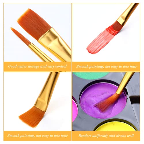 Acrylic Paint Brush Set, 1 Packs / 10 pcs Watercolor Brushes Painting Brush Nylon Hair Brushes for All Purpose Oil Watercolor Painting Artist Professional Kits - color: Blue, size: 10pcs-2