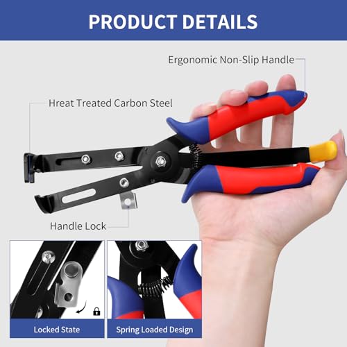 Air Line Pliers Push to Connect Fittings Removal Tool, Disconnect Tool for 1/4” 5/16” (6mm, 8mm) Qucik Connect Air Hose Fittings, Release Pliers for Push-Fit Pneumatic Connectors