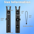 Aventik Tube Fishing Rod Holder Bracket Wall Mounted Boat Side Mount Tool Holder Tube Links with Screws 1/2/3/4/6 Pole Tube Fishing Rod Holders - color: 4-Pole Black