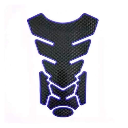 Universal Fuel Tank Sticker for Motorcycle Tank Pad Fish Bone Mat Oil Gas Tank Protector Motorcycle Cover Decal Gas Stickers Decals - color: Model B Blue