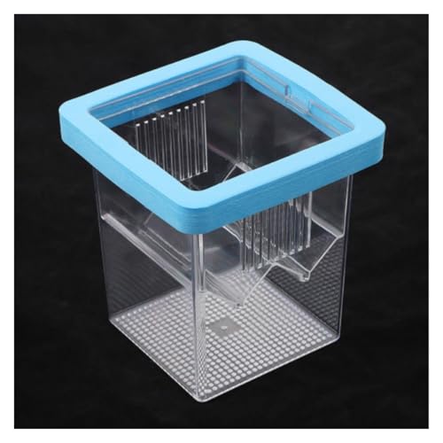Hatching Container Pet House Floating Breeding Box for Aquarium Fish Tank Breeder(Blue) - color: Blue