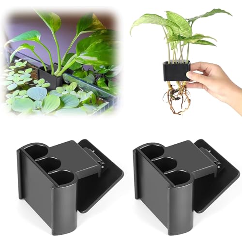 Adjustable Hydroponic Shelf for Aquariums with ABS and Clip Mounting Pet Organizers