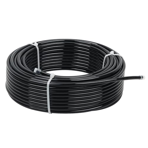 LokoCar Nylon Air Line 100ft 1/4" OD Pneumatic Nylon Tube DOT Approved SAE J844 Airline For Air Brake Tubing or Fluid Transfer Black - size: 1/4" OD 100 Feet
