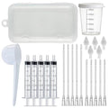 Baby Bird Feeding Syringe Set, Pet Parrot Milk Feeding Syringe with Tubes, Parrot Feeding Tubes Measuring Tools for Feeding Pets Scientific Industrial Labs… (5 pcs 3ml) - color: 5 pcs 3ml