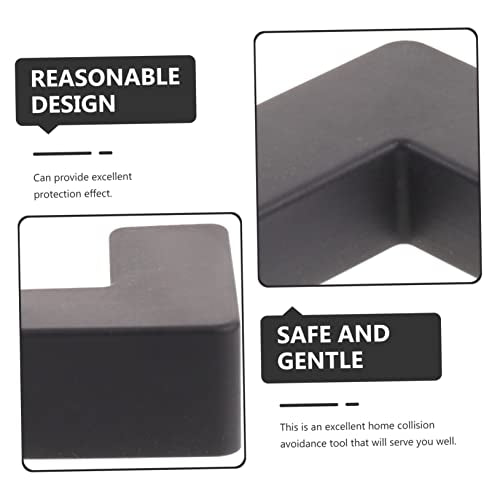 Toddmomy 6pcs Corner Protectors for Fish Tanks Soft -Collision Edges Pet Carrier Safety Covers for and Furniture Safety - color: Black