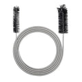 78 Inch Flexible Long Drain Brush, Nylon Stainless Steel Flexible Feeding Tube Cleaning Brush, Double Ended Elastic Slim Hose Pipe Brush Auto Sunroof Drain Hole Cleaner for Car Fridge (Black) - color: Black