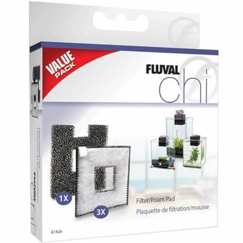 Fluval A1426 Chi I/II Filter Foam/Pad Combo Pack (Replaces A1421) - size: 4 Piece Set
