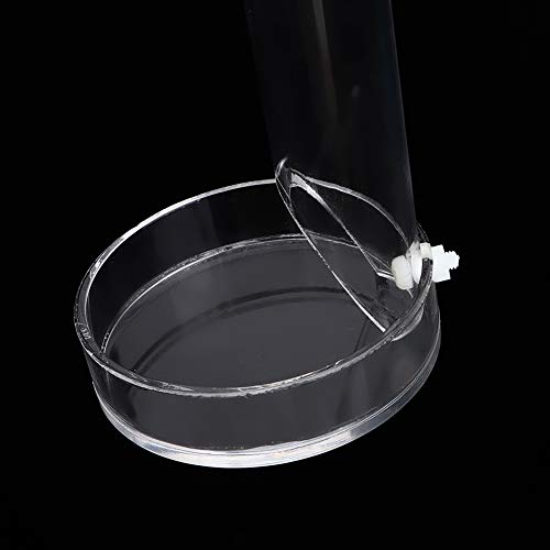 Shrimp Feeding Tube and Dish Set,Acrylic Shrimp Feeder Tube Feeding Dish Bowls for Fish Aquarium Shrimp Fish, with 2 Suction Cups,Fish Feeding Supplies(Tube Length 40cm)