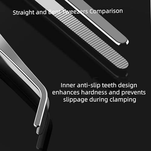 8In SUS304 Straight Tweezers Tongs, Stainless Steel Cooking Tweezers Dishwasher Safe for Grilling, Baking (8In SUS304 Straight Tweezers) - color: 8in Sus304 Straight Tweezers