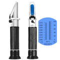 Seawater Salinity Refractometer, Automatic Temperature Compensation Seawater Salinity Hydrometer, 0-100ppt & 1.000-1.070 Salinity Specific Gravity Tester for Aquarium,Pool, Tank, Marine, Fishkeeping - color: Seawater Salinity Refractometer