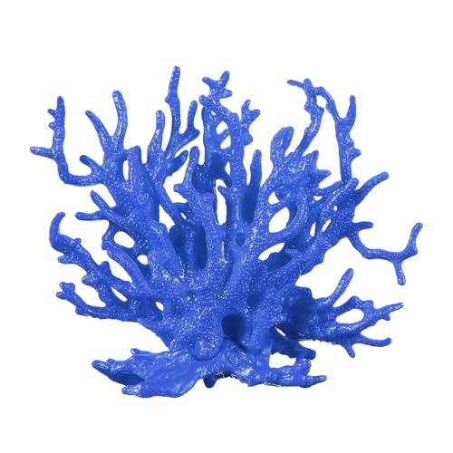 Aquarium Coral Decoration, Fish Tank Decorations Fish Tank Coral Ornaments, 5.9x2.2x4.7 Inch, (Dark Blue, 1 Pcs), Intended for Aquarium Landscaping Decor - color: Dark Blue, size: 5.9x2.2x4.7 Inch