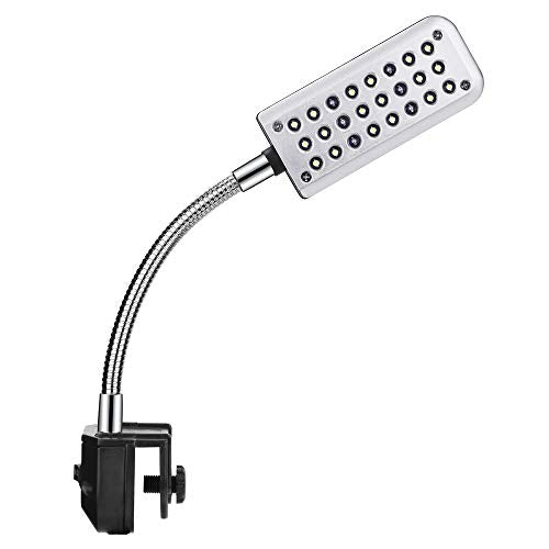 DaToo Aquarium Light Small LED Clip Light for Fish Tank, 1 Yr Warranty - size: 1.5W (Without Timer & Dimmer)
