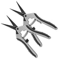 6.5" Ultra Sharp Pruning Shears - Professional Garden Scissors with Straight Stainless Steel Blades, Ergonomic Handle, Rust Resistant, Safety Lock, Trimming Scissors for Plants in Grow Tents, 2-Pack - style: 6.5" Straight Blade*2