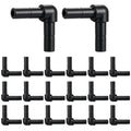 20 Pack 1/4" Push to Connect Fittings Elbow Connectors,Reptile Mister System Fittings,Reptile Mister Fittings for Aquarium,Vivarium,Irrigation System - size: 20 Pack 1/4" Elbow-B