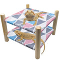Tfwadmx Bearded Dragon Bed Double-Layer Wood Reptile Lizard Lounger Detachable Sleeping Hammock Terrarium Habitat Accessories for Leopard Gecko or Other Small Animal (Style-E) - style: Style C