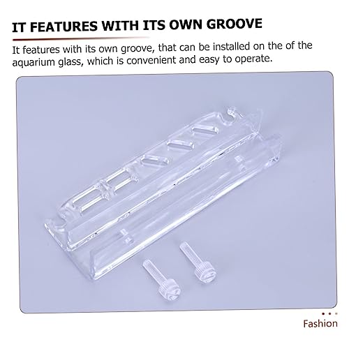 Acrylic Aquascaping Tool Holder Rack for Fish Tank Maintenance Wall-Mounted Organizer for Scissors Tweezers and Tongs and Easy to Install Storage