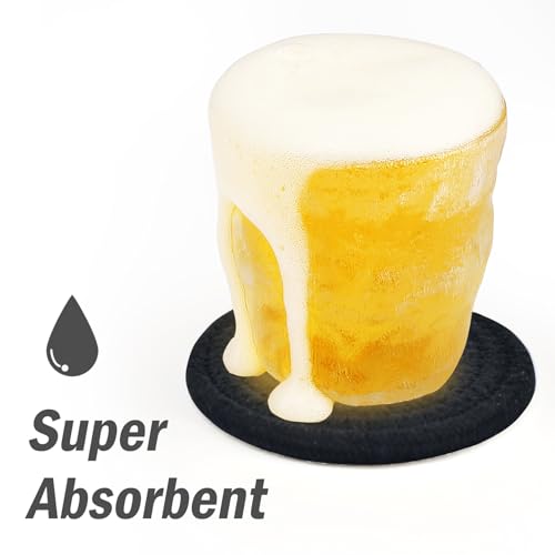 ABenkle 8 Pcs Drink Coasters with Holder, Cotton Woven Absorbent Coasters for Drinks, Minimalist Home Decor Coaster Set for Wooden Tabletop Protection Table, 4.3 inches - color: Black, size: 8 Pcs