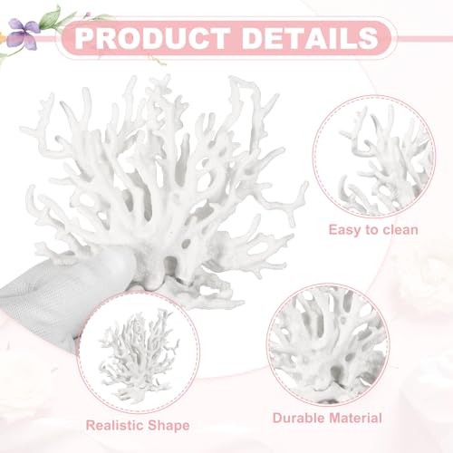 Aquarium Coral Decoration, Fish Tank Decorations Fish Tank Coral Ornaments, 5.9x2.2x4.7 Inch, (White, 1 Pcs), Intended for Aquarium Landscaping Decor - color: White, size: 5.9x2.2x4.7 Inch