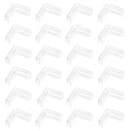24 Pcs L Shape Glass Connector Rimless Clip Holder 90 Degree Glass Clamps for Fixed Glass, Fish Tanks, Display Cabinets