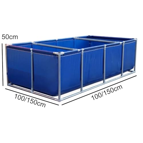 Canvas Fish Pond, Fish Show Water Tank, Foldable Water Storage Pond, Temporary Holding Viewing Canvas Fish Pond(1.5X1X0.5cm) - size: 1.5X1X0.5cm